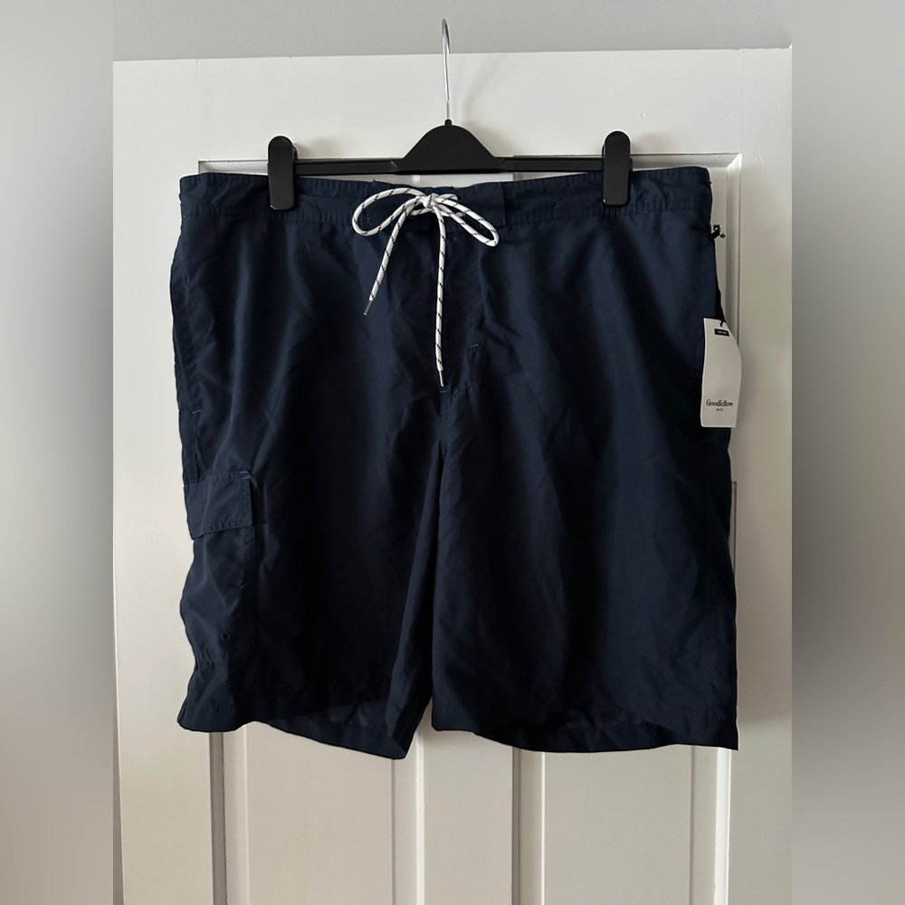 NWT Goodfellow & Co Navy Blue Swim Board Shorts